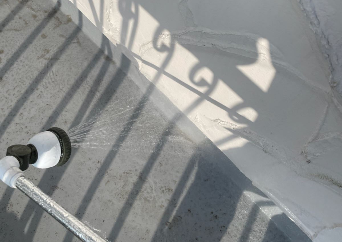 かすみがうら市雨漏り散水調査