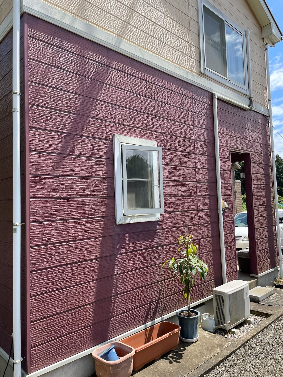 飾り部分のある外壁