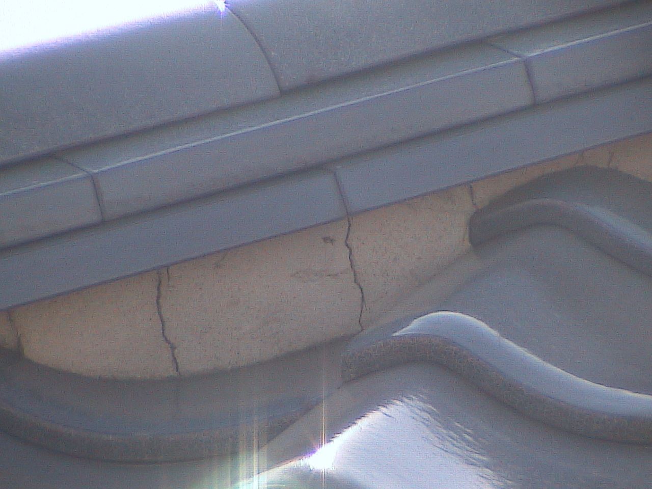 面戸漆喰の劣化