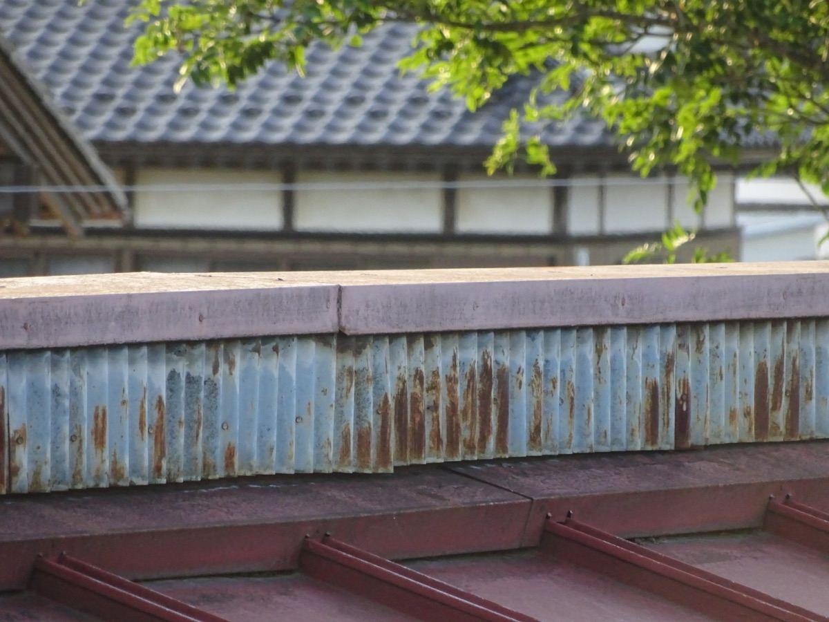 錆びた立ち上がり部分