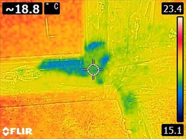 サーモグラフィの様子