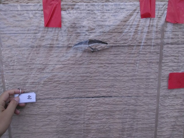 サイディング外壁の傷