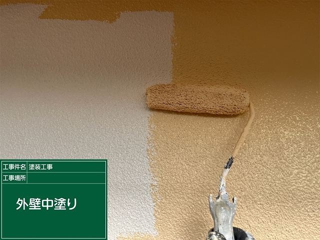 外壁塗装　アプリコット