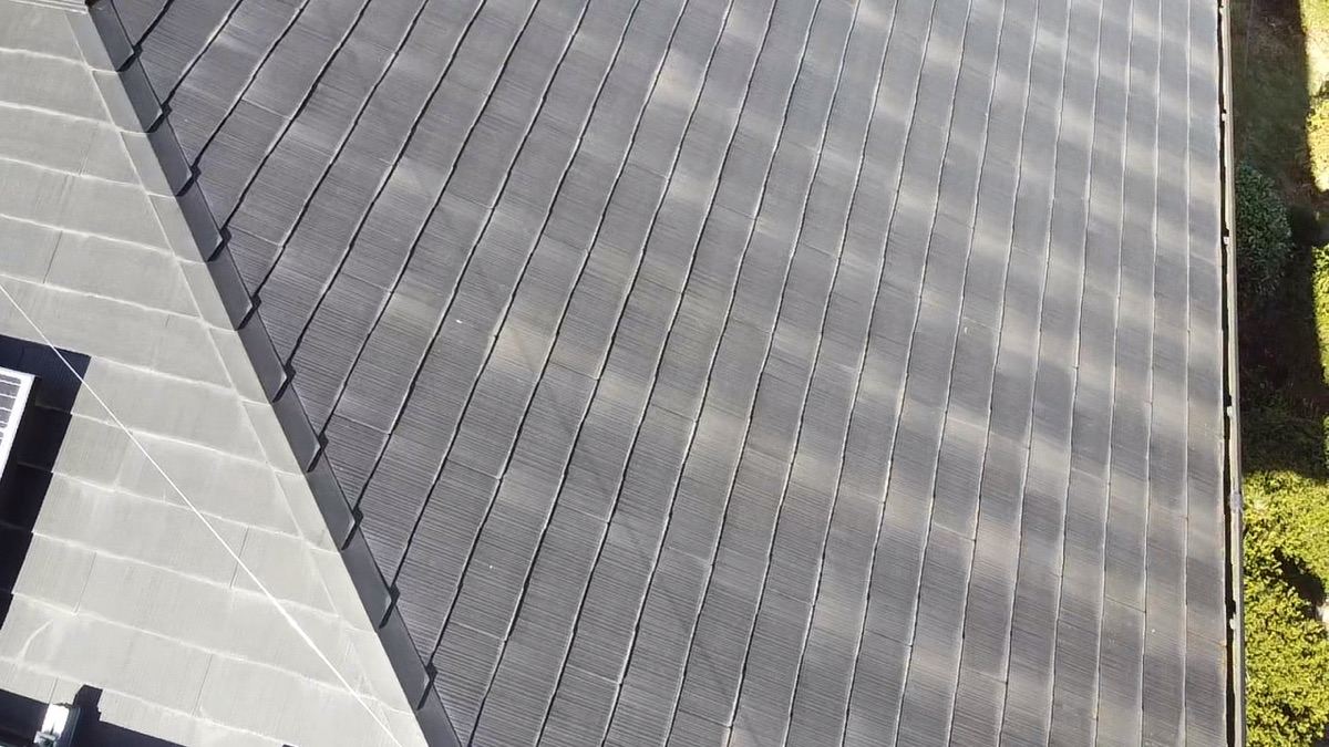 スレート現地調査　色褪せ