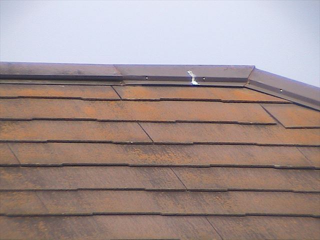 石岡市塗装　屋根施工前