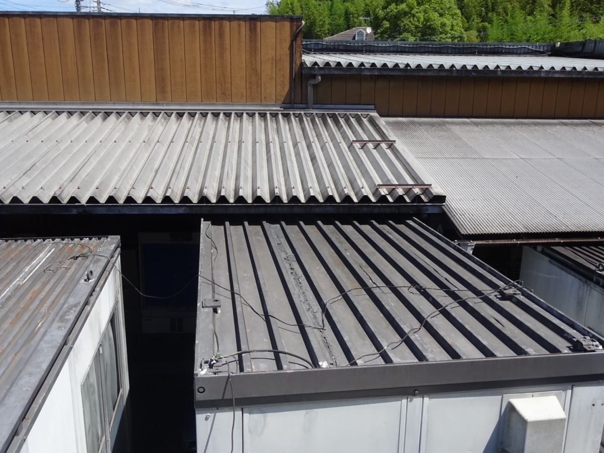 コンテナ屋根施工前