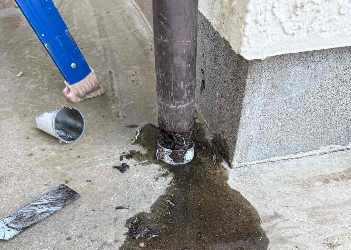 土浦：雨樋詰まり解消