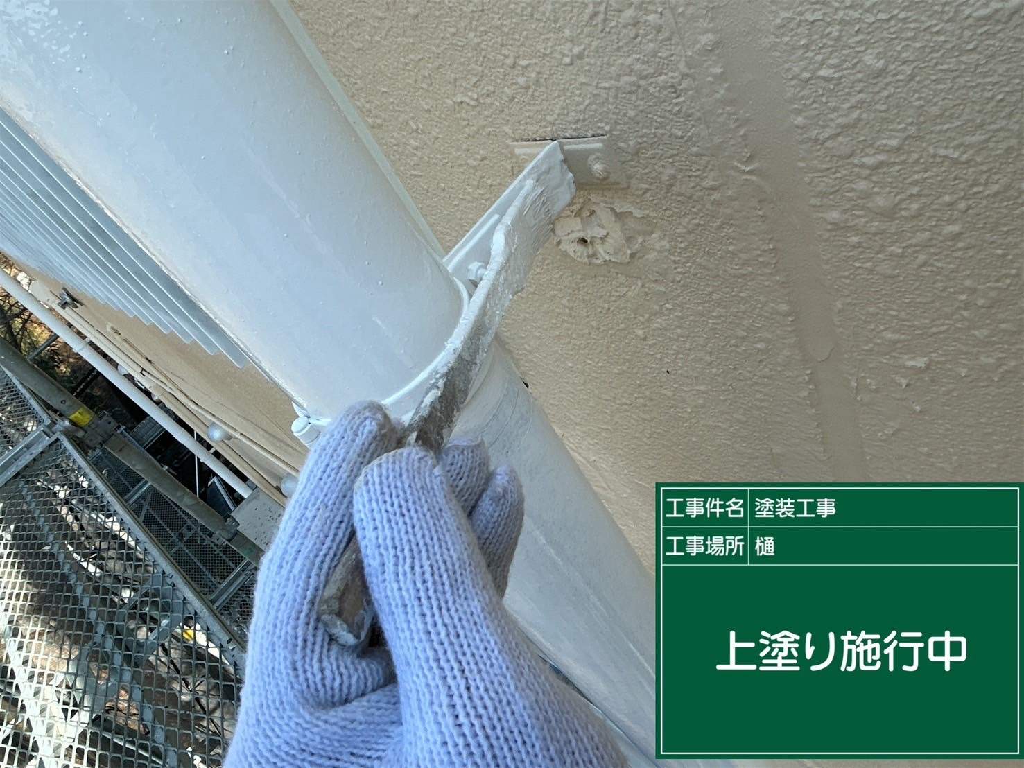 雨どい塗装土浦市保育園