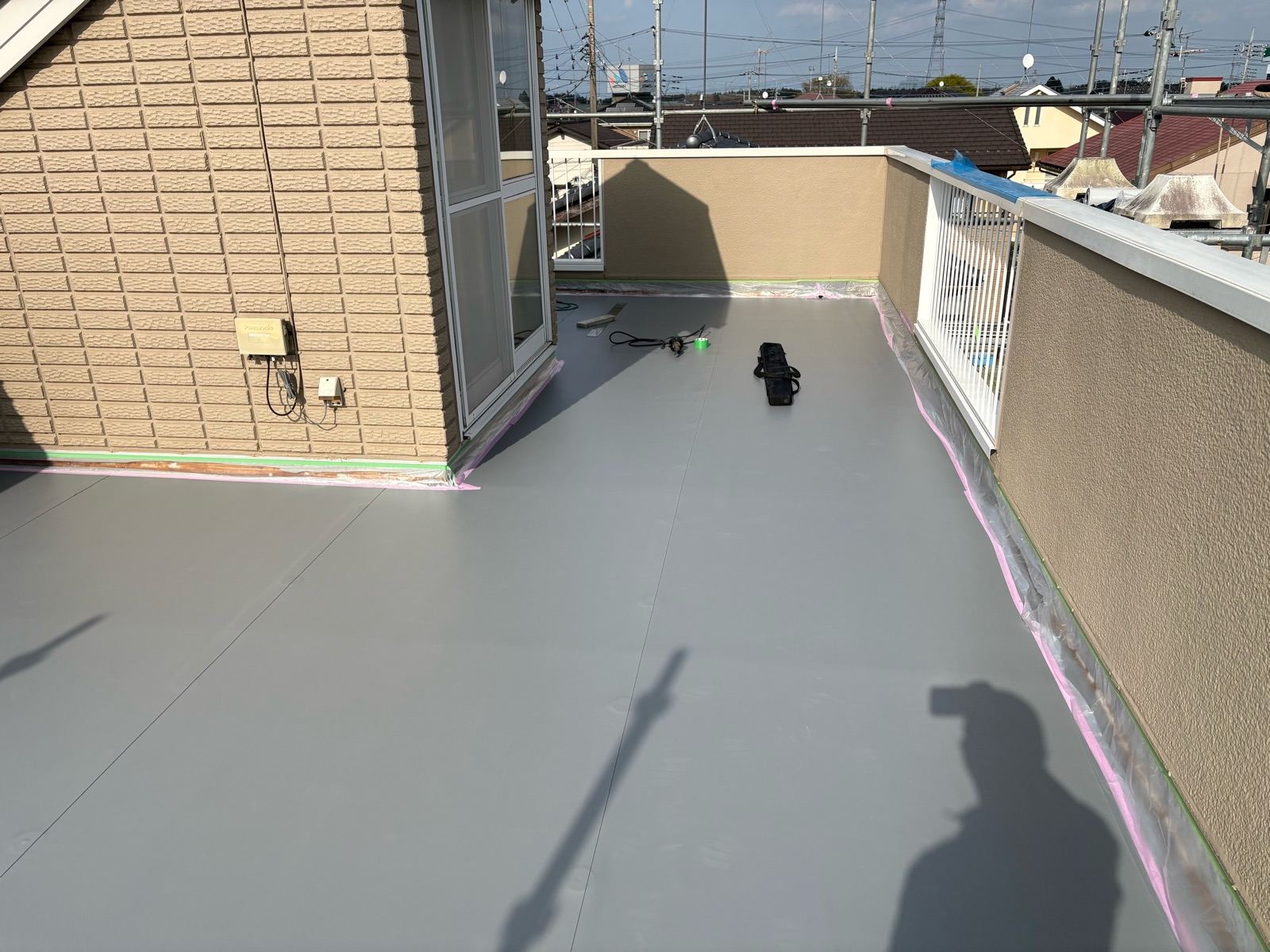 通気緩衝シート設置　湿気対策