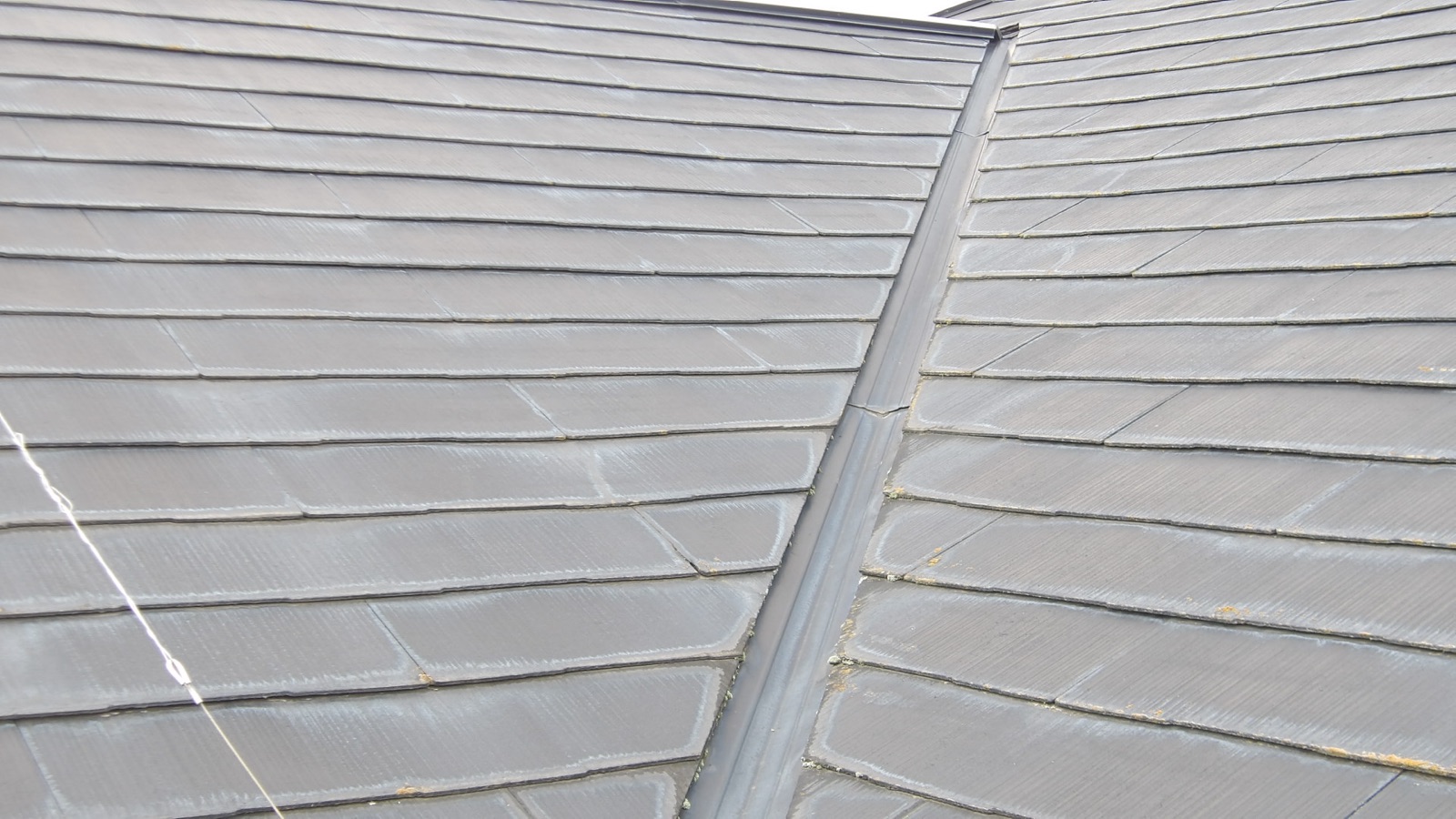 かすみがうら市スレート屋根ドローン写真現地調査コロニアル屋根