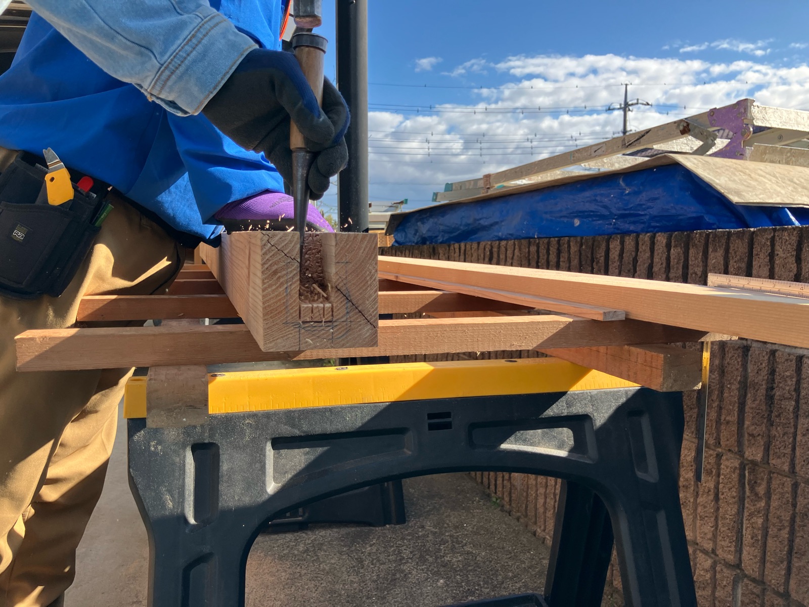 かすみがうら市雨漏り玄関腐食した木材交換