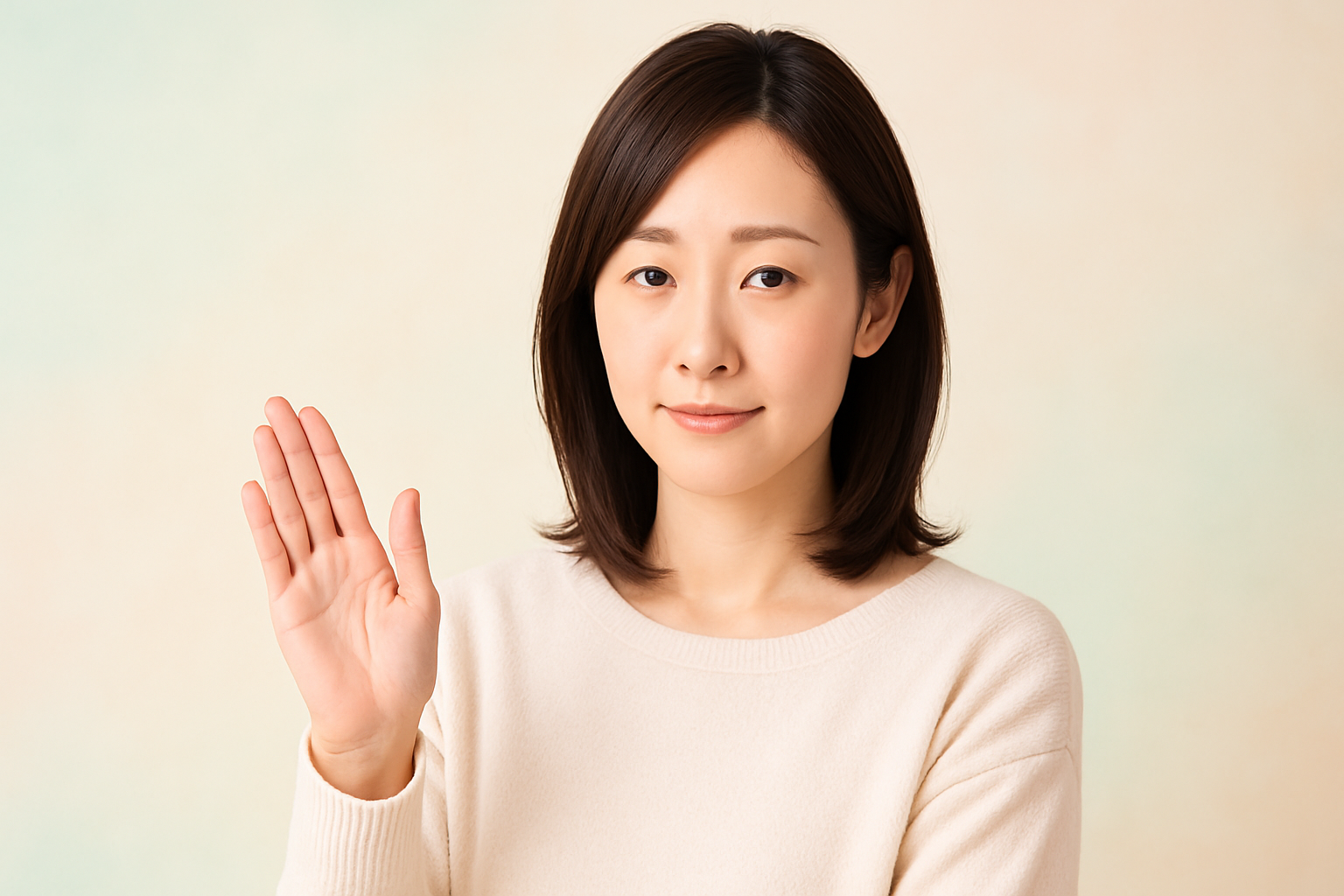 やんわりと断る女性image