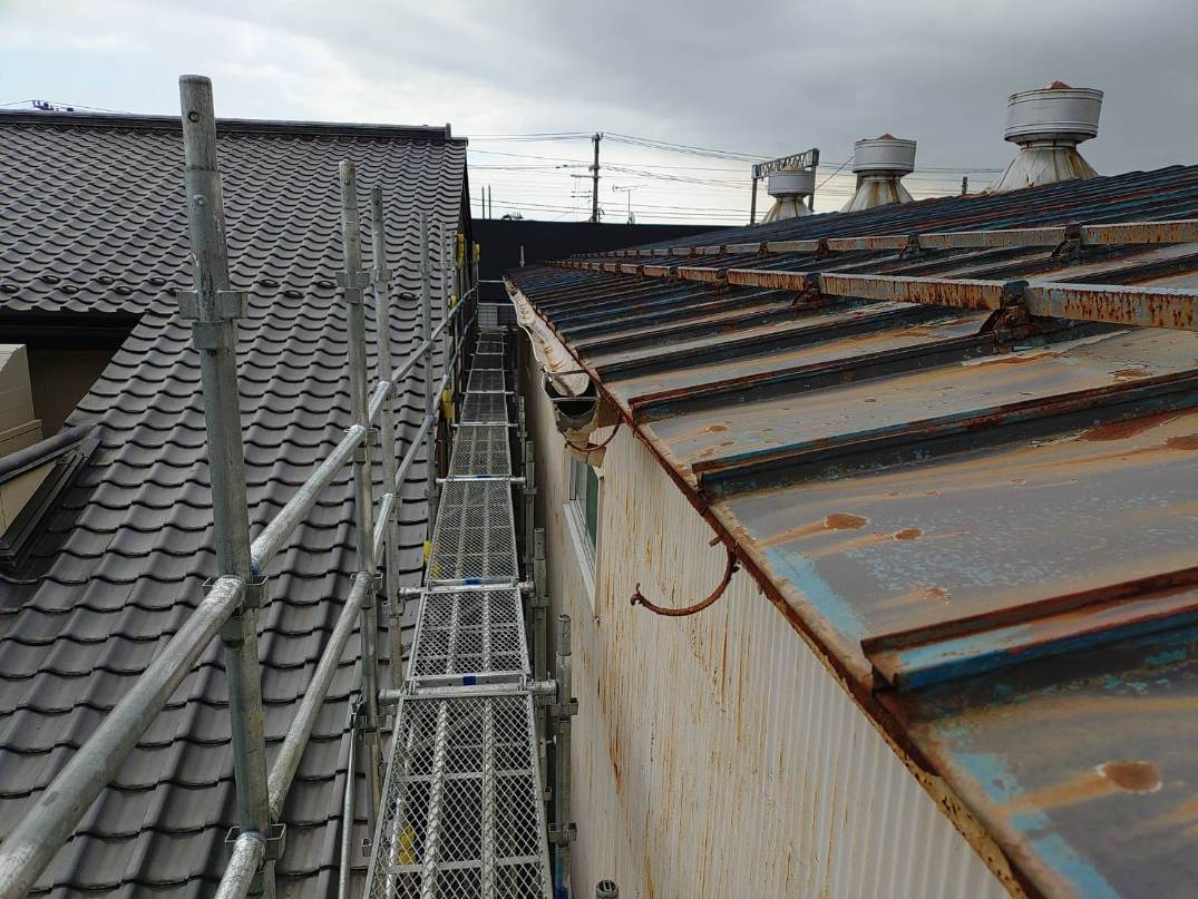 北浜　軒解体中