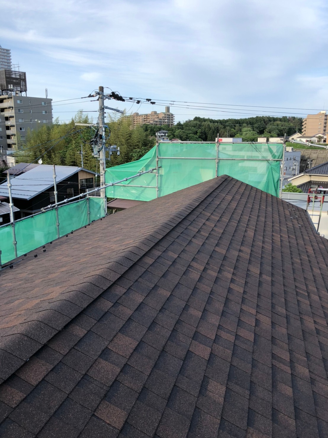 シングル大屋根前景