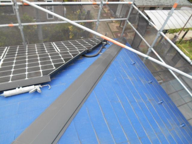 棟板金取り付け