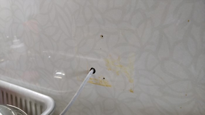 リモコン施工中