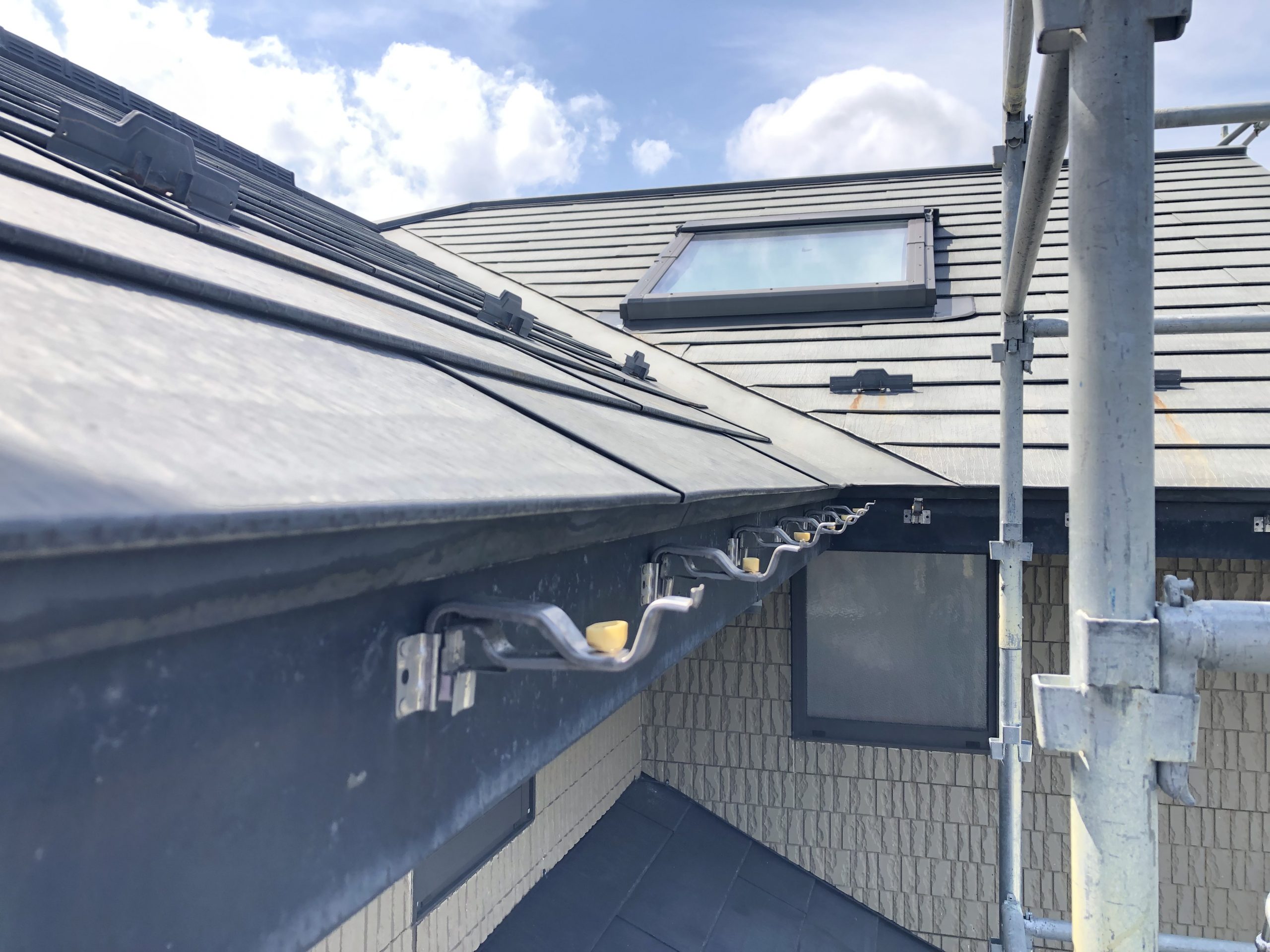 軒樋の撤去
