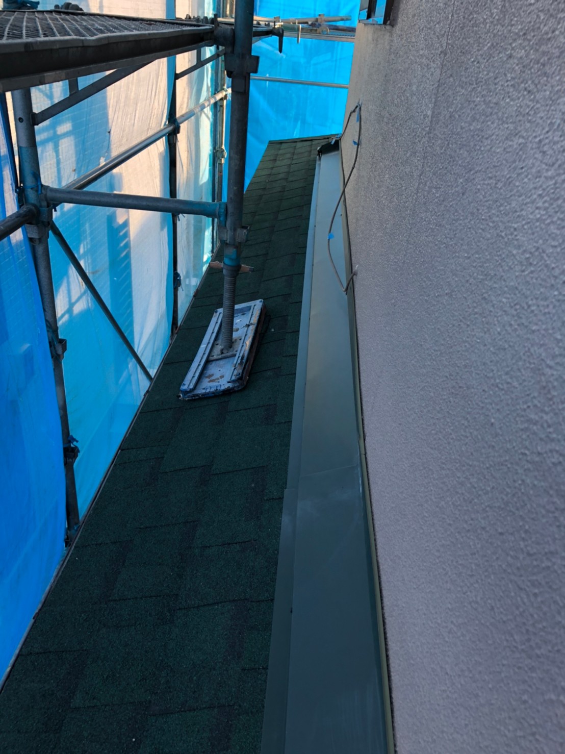 雨押え水切り取り付け取り付け後