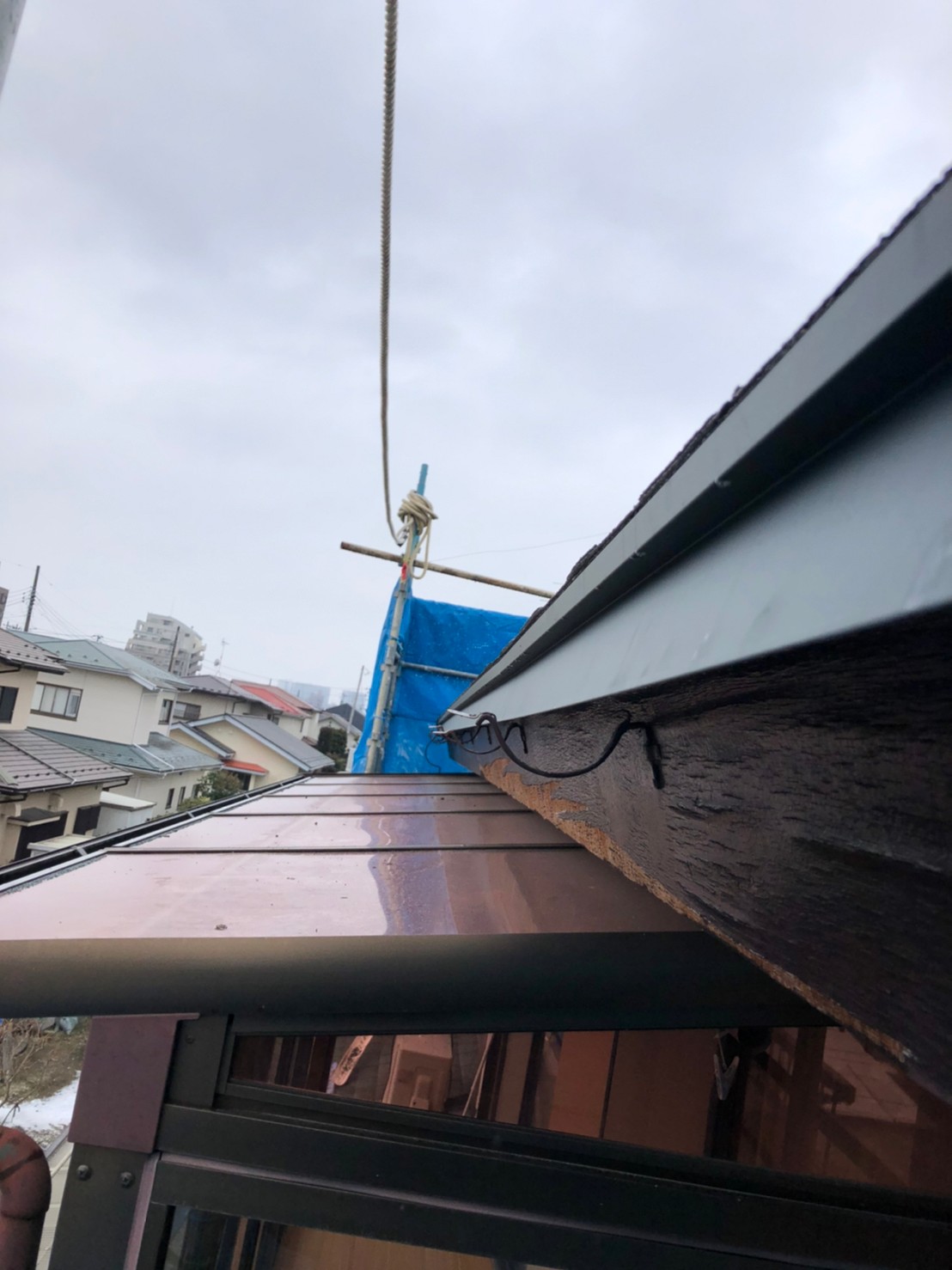 軒樋撤去