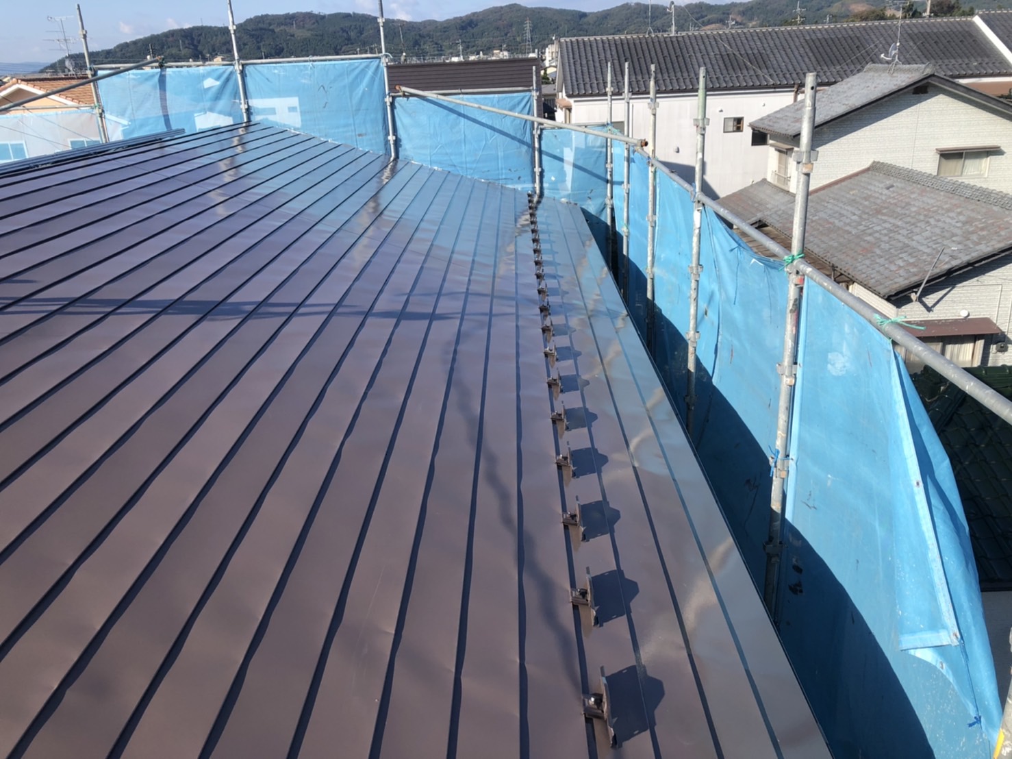 雪止め取り付け後