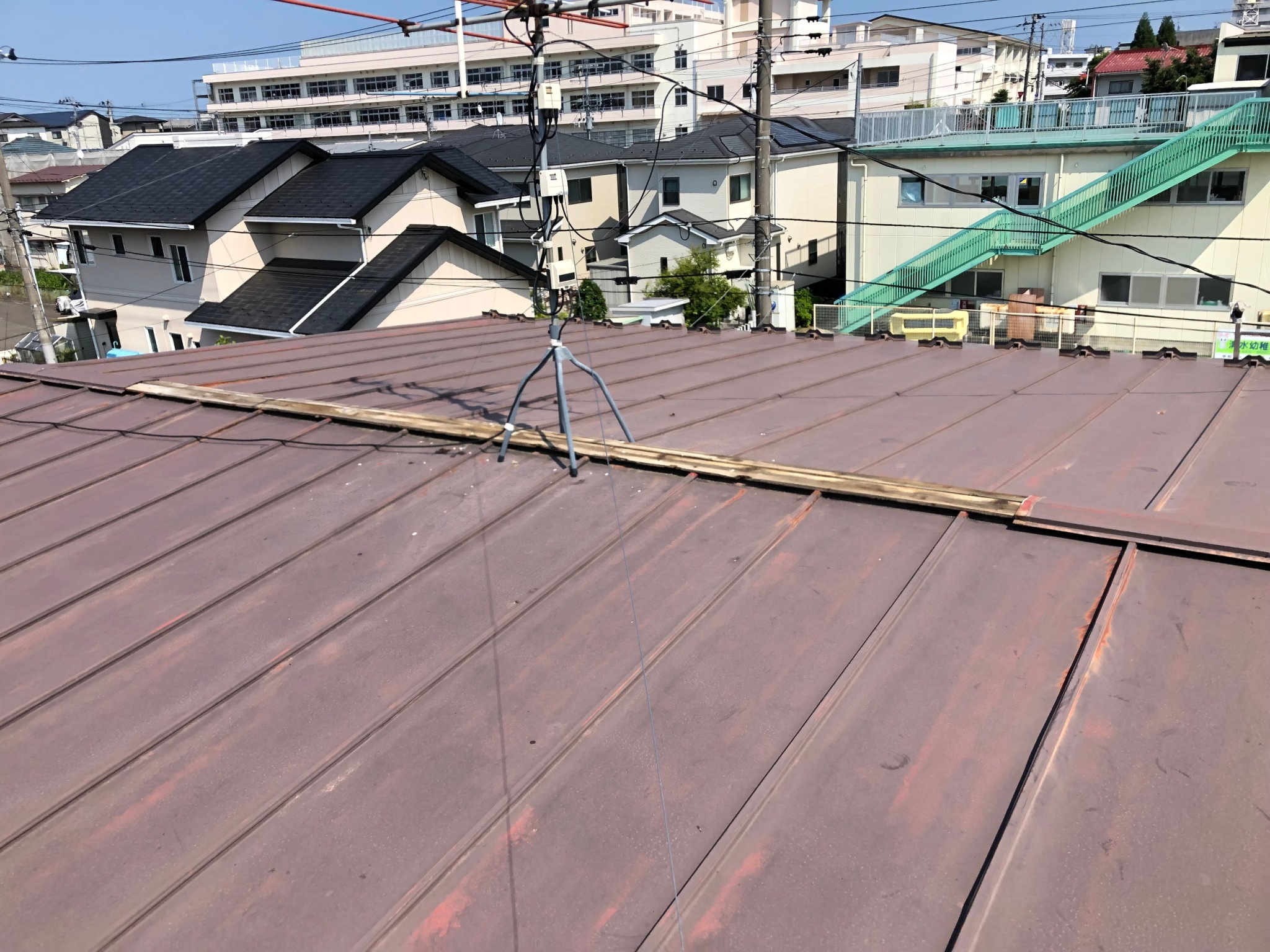 棟板金飛散状況