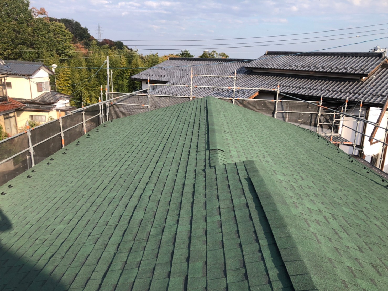 新しいシングル屋根