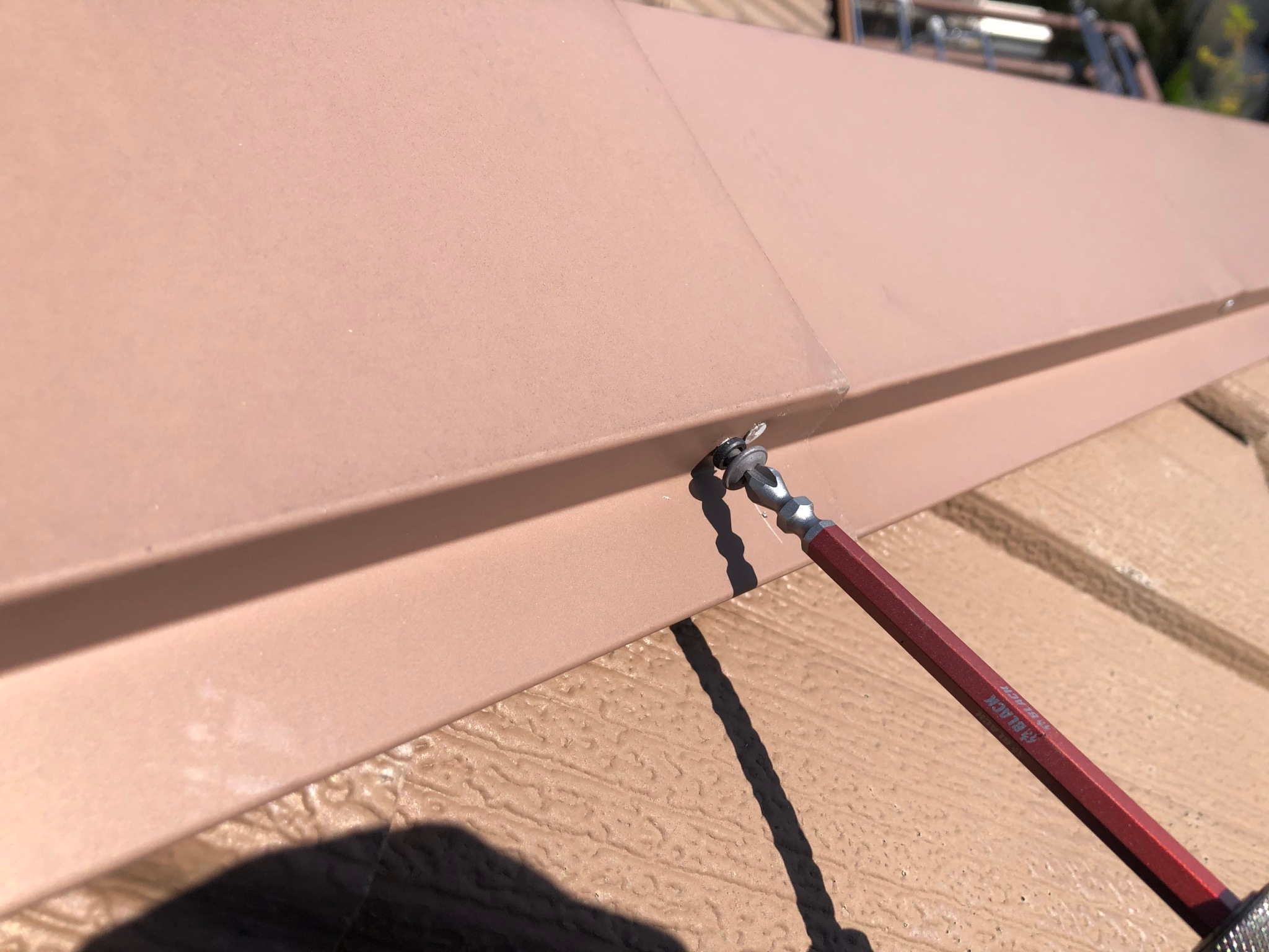 棟板金　増し締め