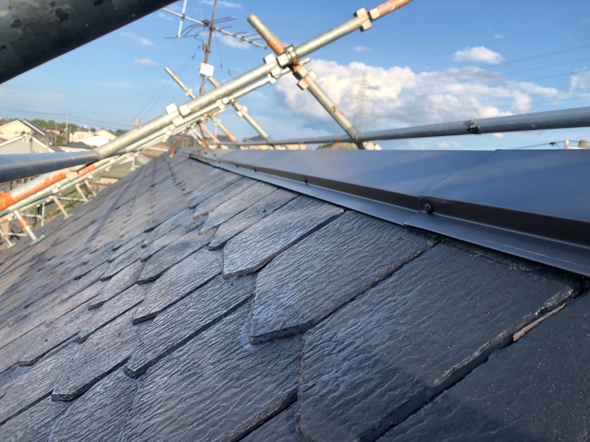 棟板金取り付け