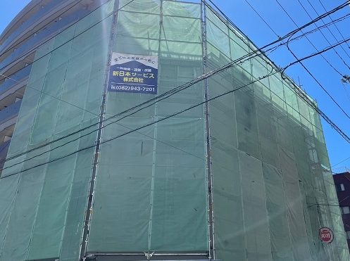 足場　メッシュシート