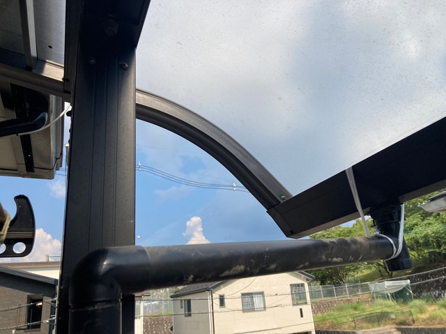 テラス屋根　補強