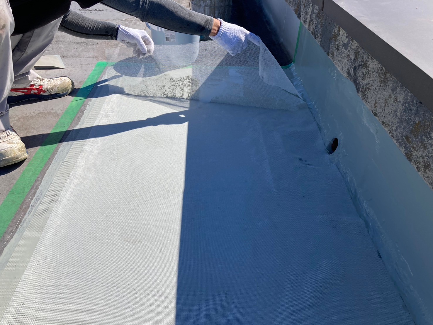 メッシュシート設置2回目