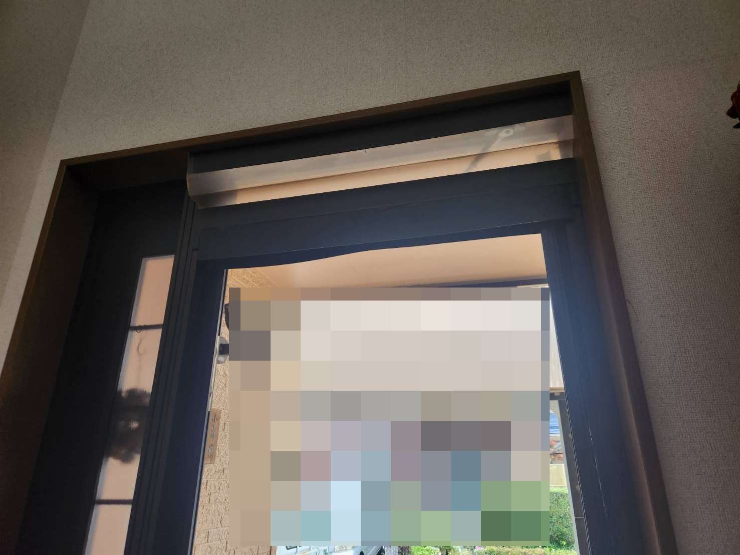 玄関上部の確認をしました