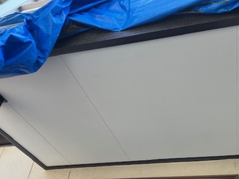 施工後の軒天です