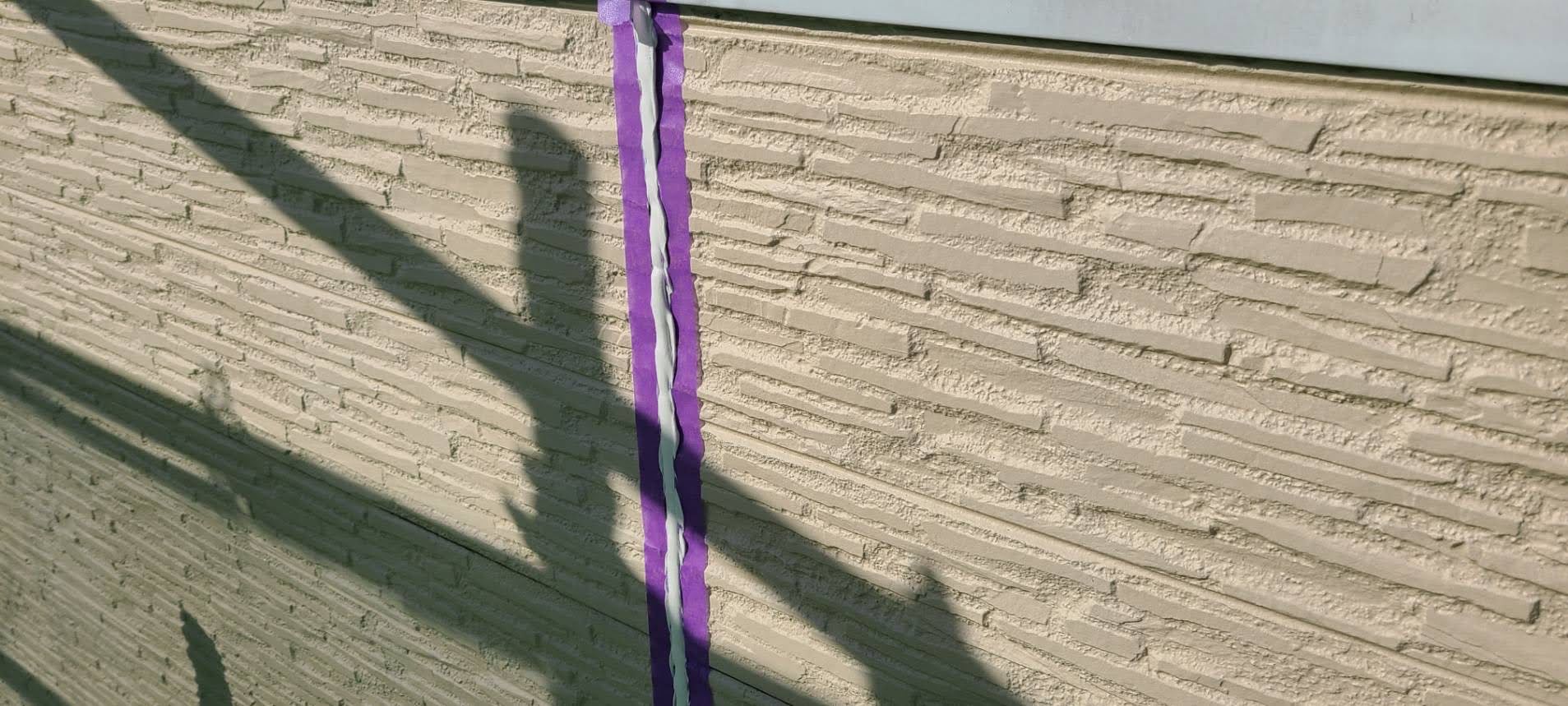 打ち替え完了後のライン確認と美観の整え