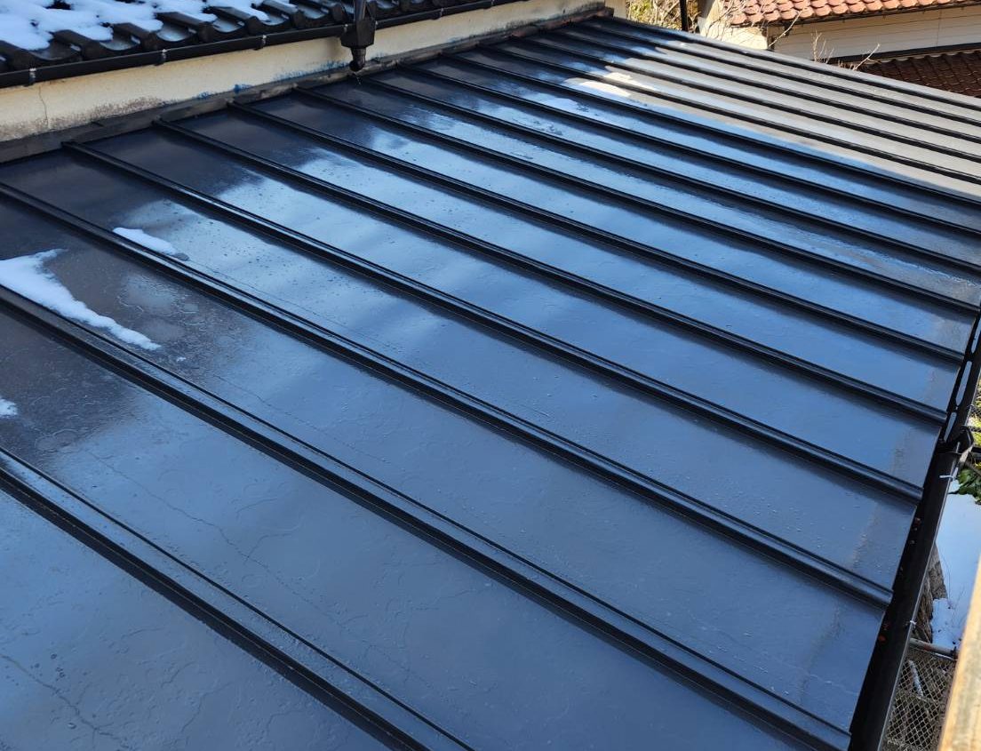 瓦棒屋根塗装後