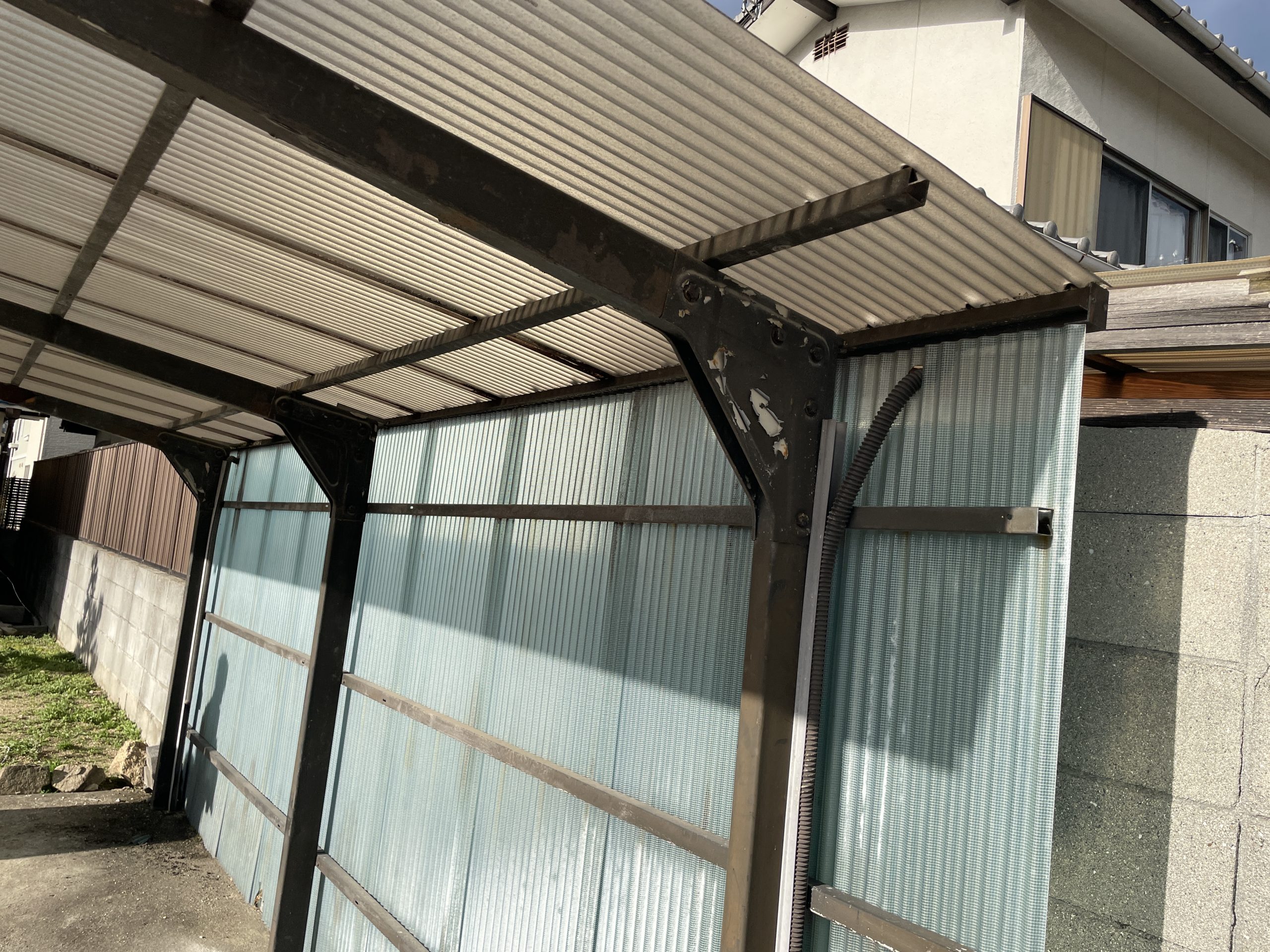 カーポート劣化