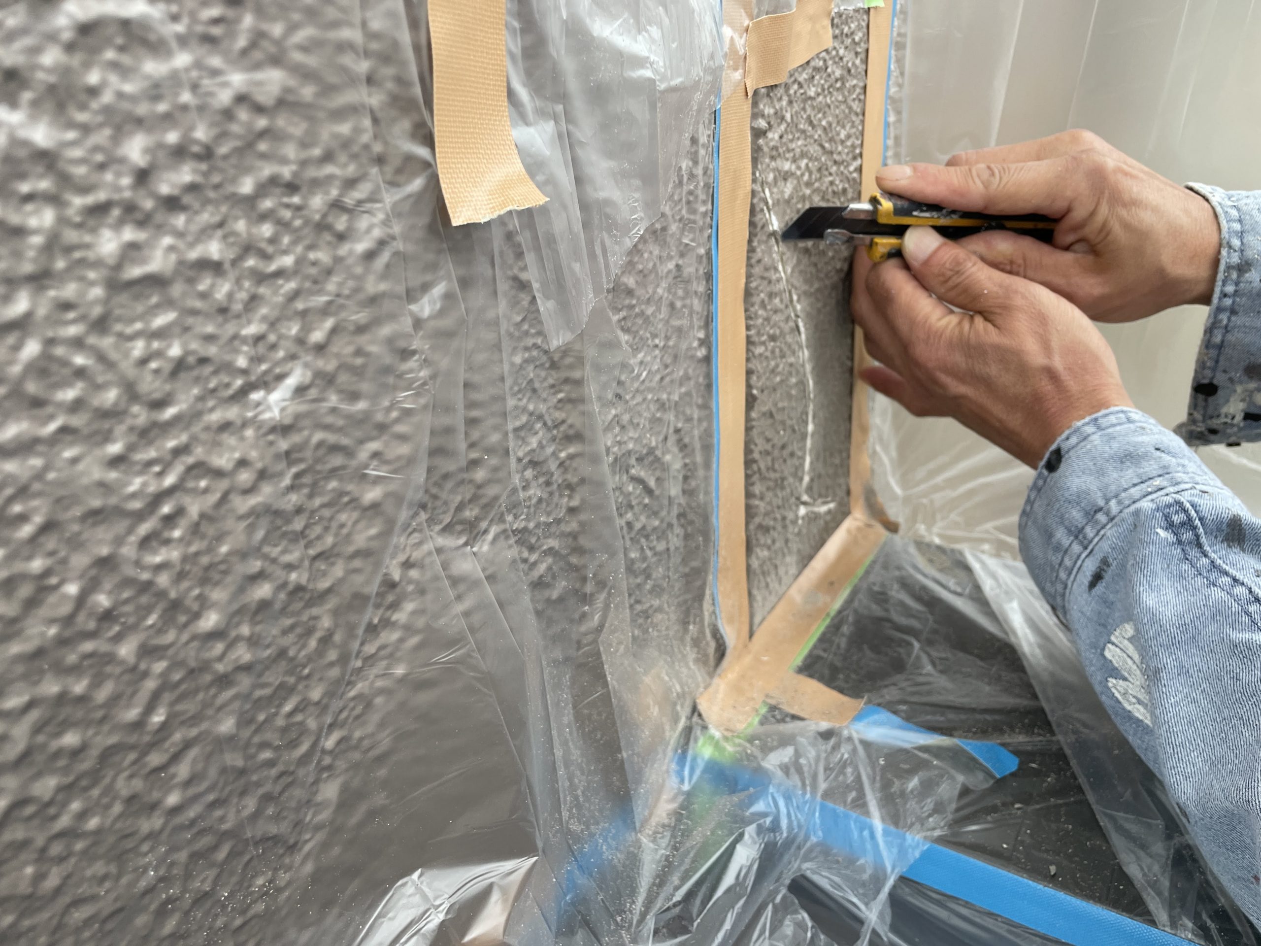 カッターによる微調整