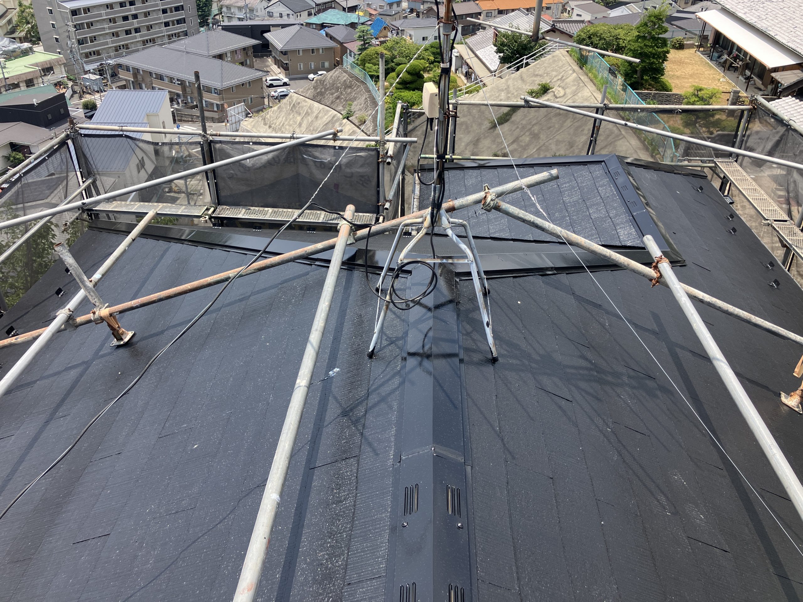 屋根塗装施工後