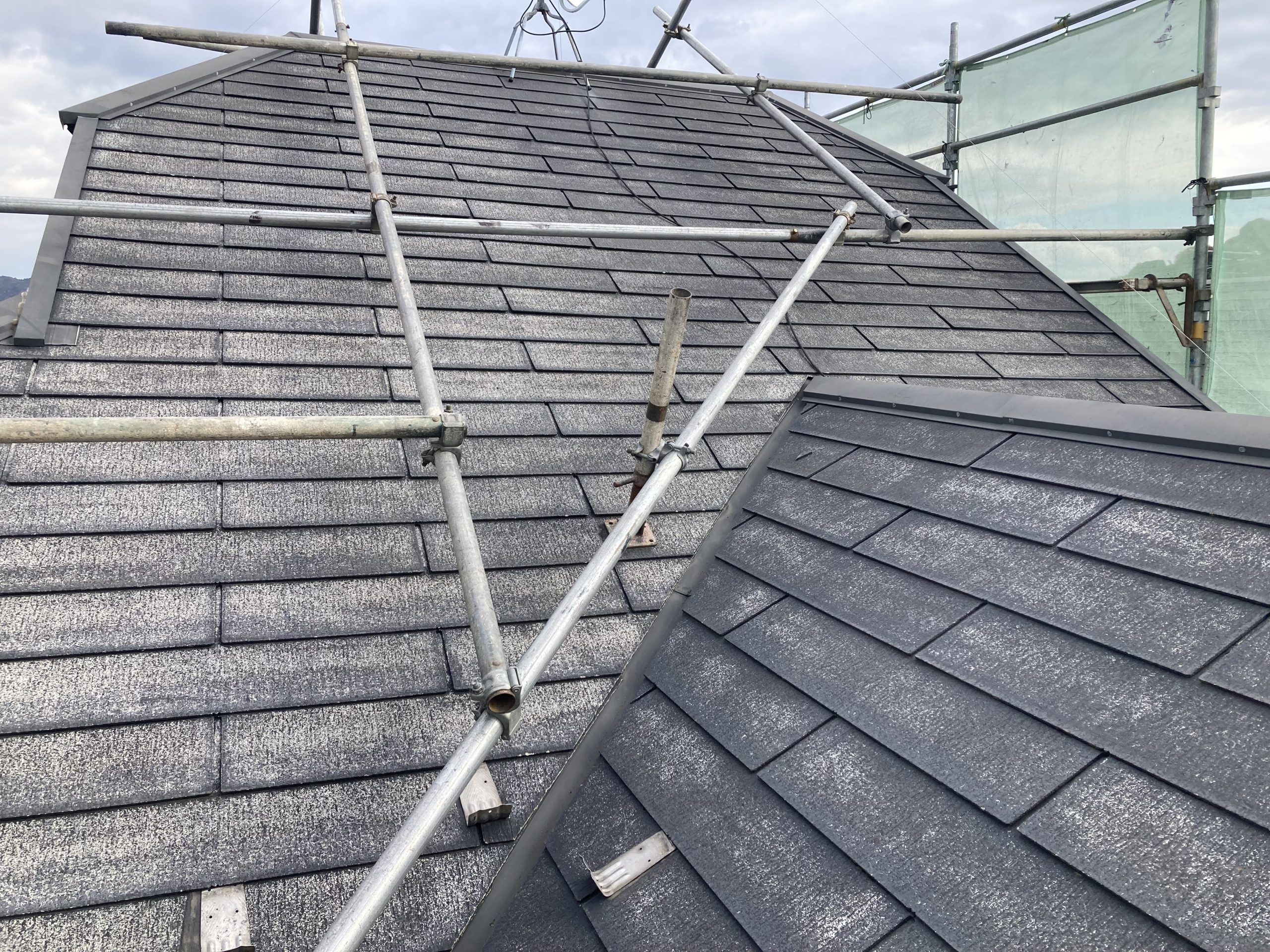 南区　屋根塗装前