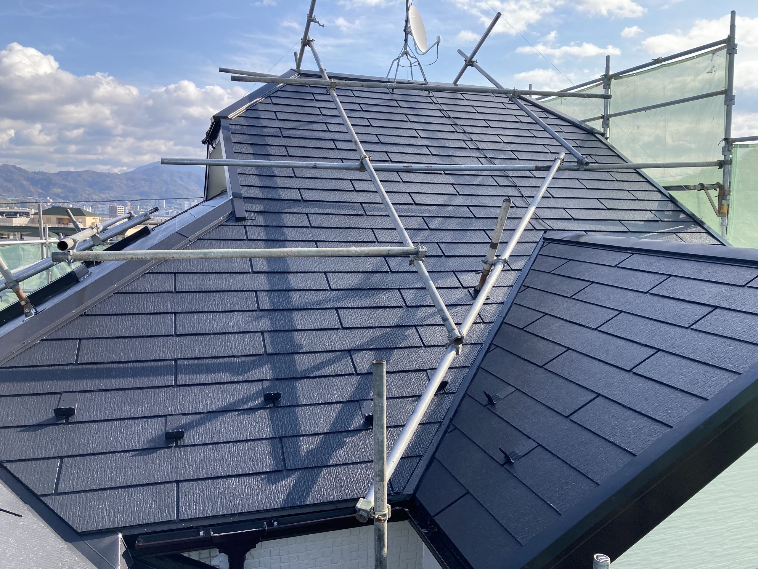 南区　屋根塗装後