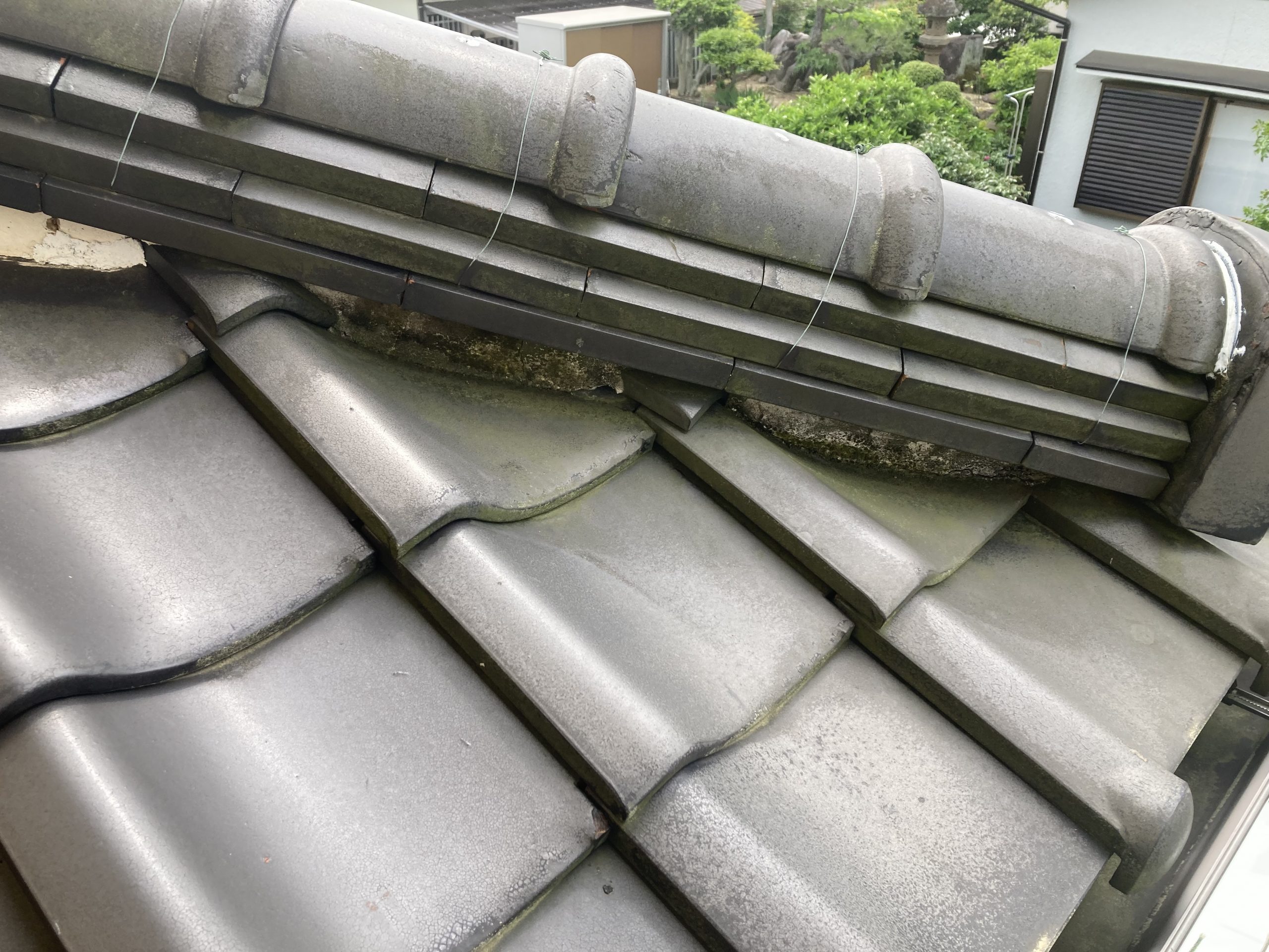 施工前の漆喰の状態です