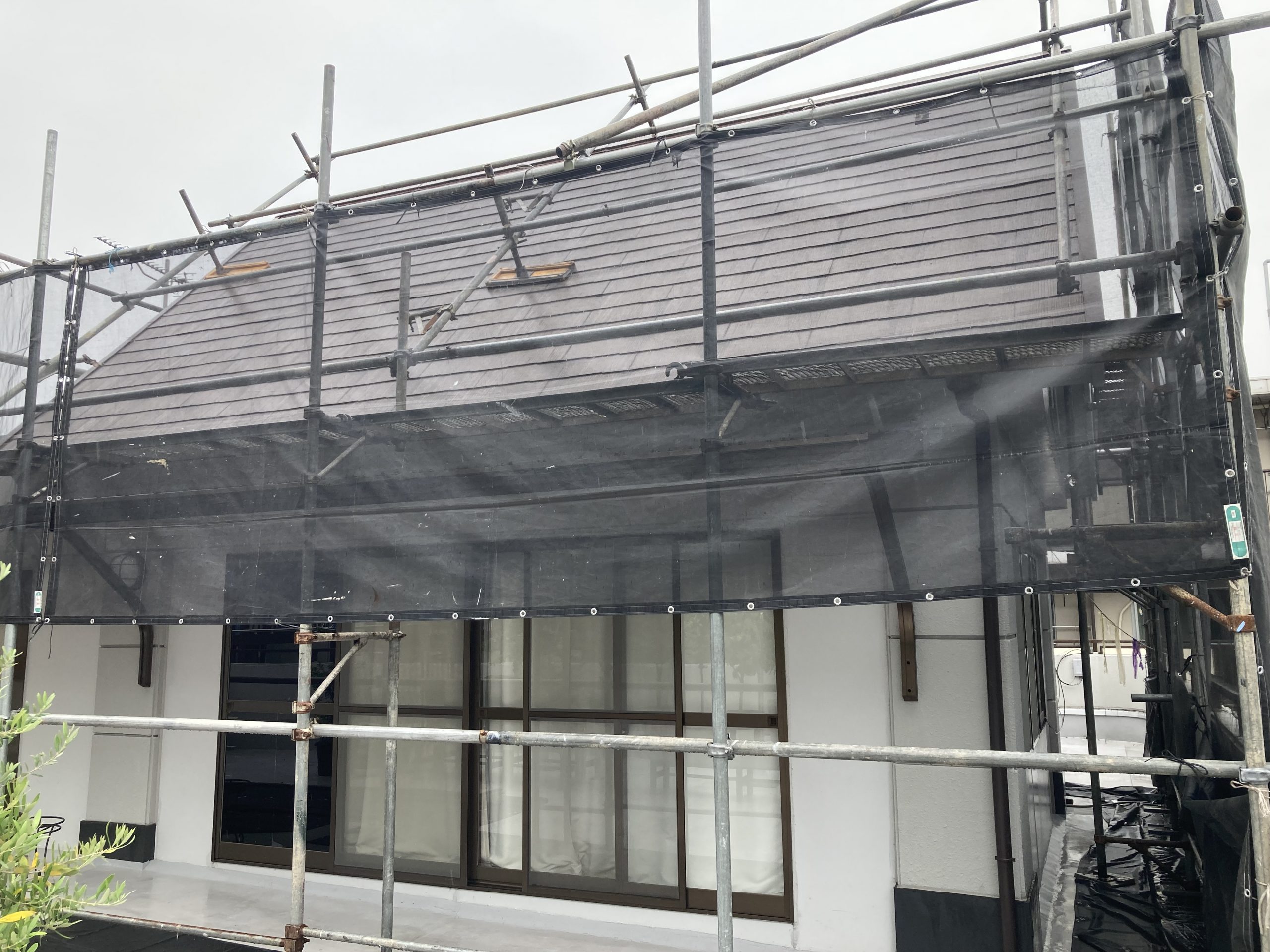 仮設足場の設置