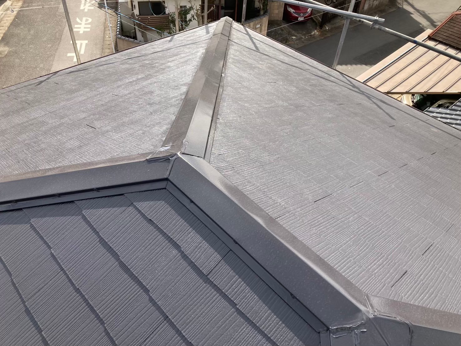 屋根塗装が完了