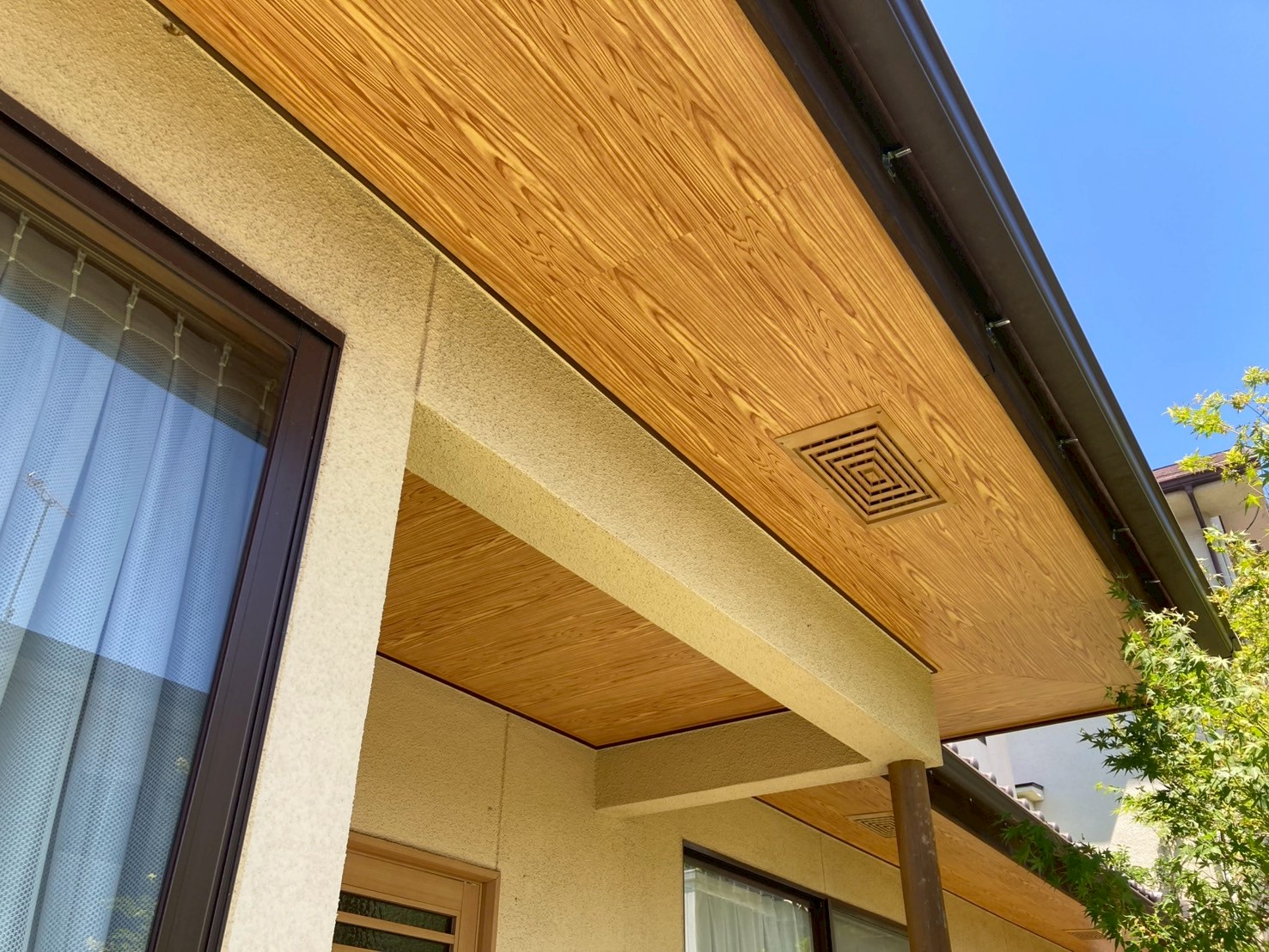 軒天工事完成です