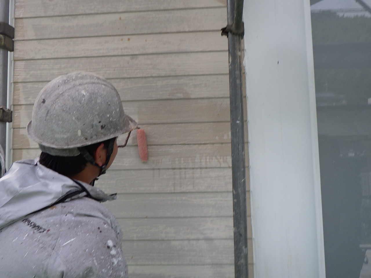 プライマー塗布作業