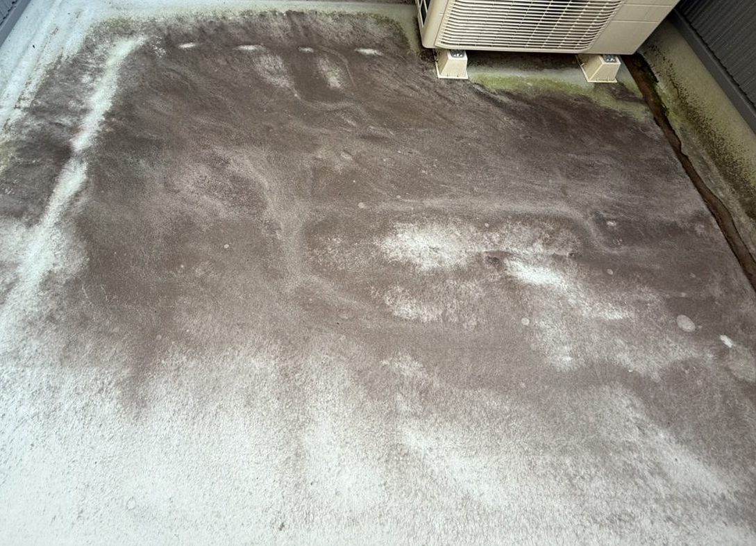 汚れの滞留が見られます