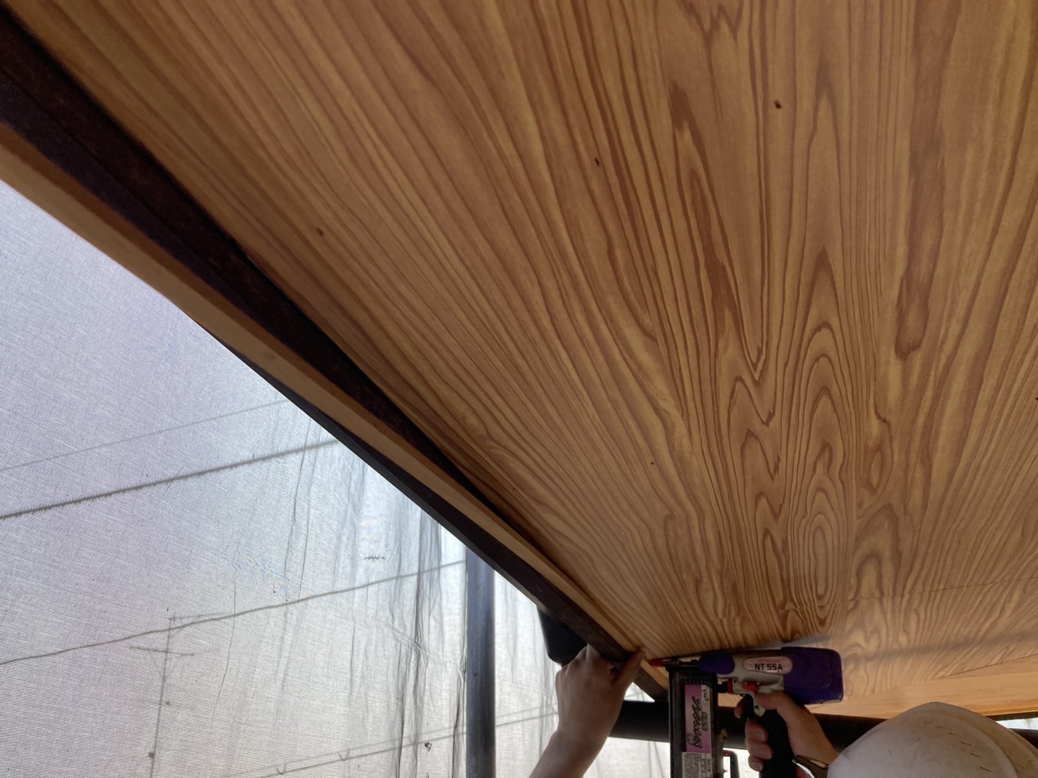 見切り材の取り付けです