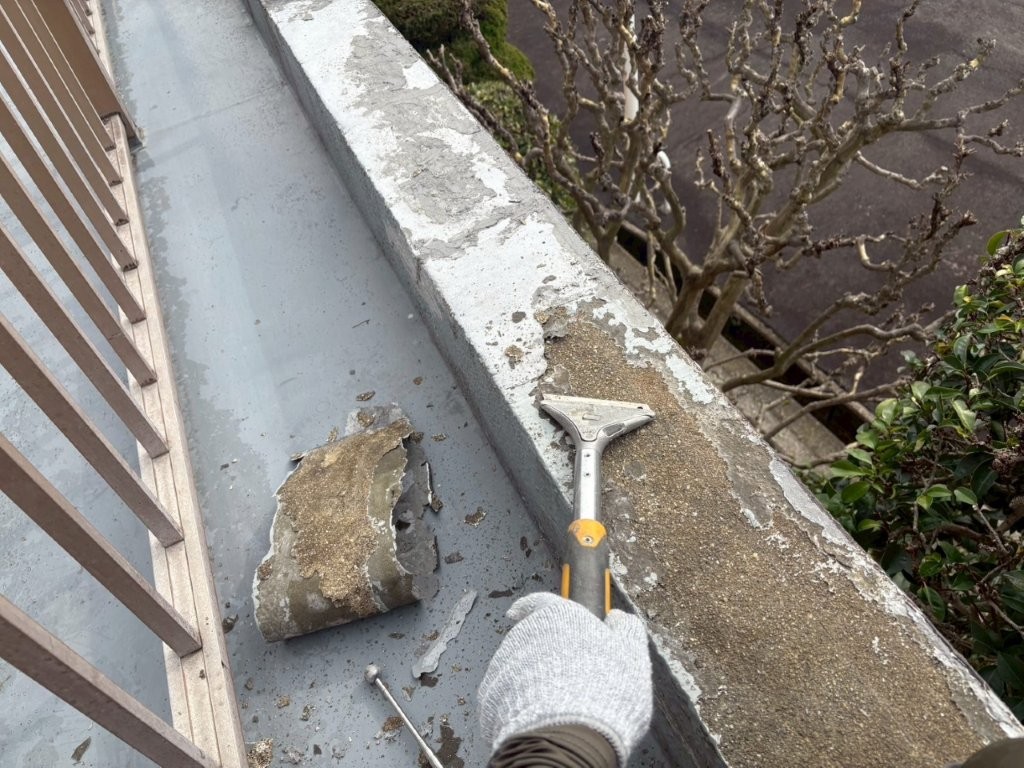 ケレン作業を行います