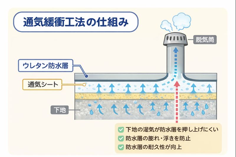通気緩衝工法の仕組み