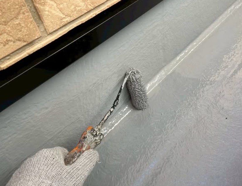 ウレタン防水立ち上がり部分